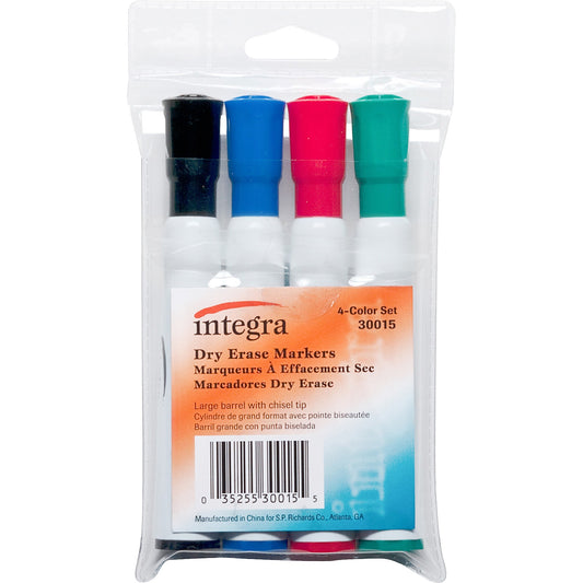 Integra Chisel Point Dry-erase Markers