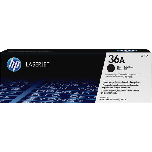 HP 36A (CB436A) Original Toner Cartridge - Single Pack - Black