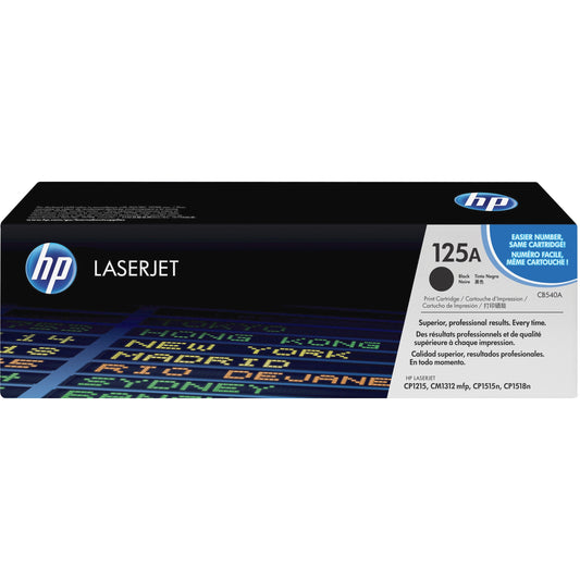HP 125A (CB540A) Original Toner Cartridge - Single Pack - Black