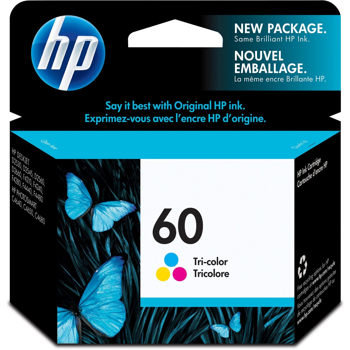 HP 60 Original Ink Cartridge - Single Pack