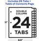 R/INDEX DBL-COLUMN 24 TABS