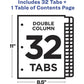 R/INDEX DBL-COLUMN 32 TABS