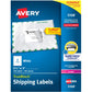 Avery&reg; TrueBlock(R) Shipping Labels, Sure Feed(TM) Technology, Permanent Adhesive, 3-1/2" x 5" , 400 Labels (5168)