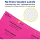 LASER LABEL 2.63x1*FL.GN*750pk