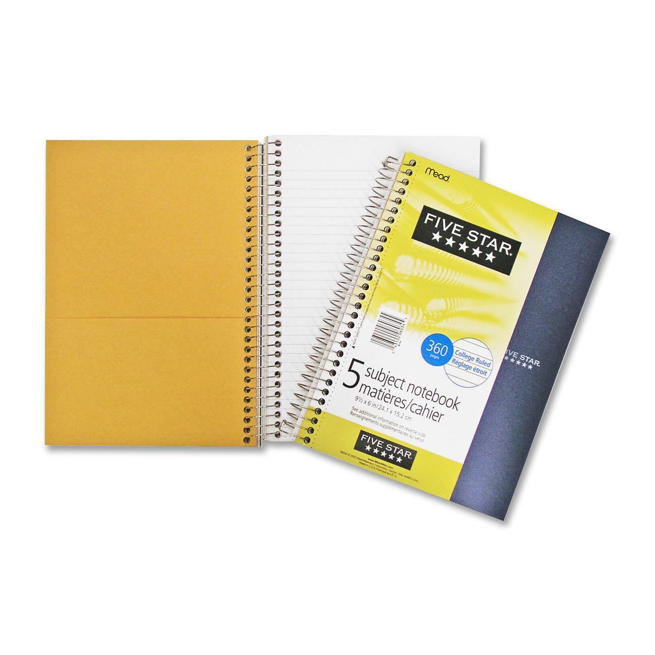 Hilroy Five Subject Notebook