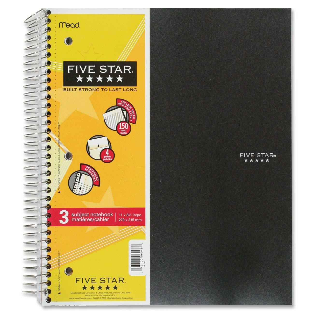 Hilroy Three Subject Notebook