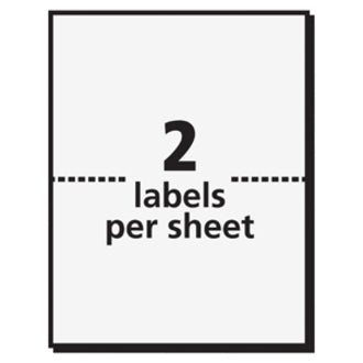 LABEL PERMANENT ID 8.5X5