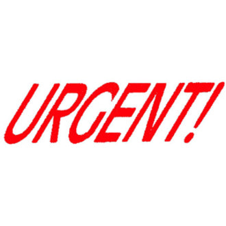 S-PRINTY STAMP LRG*URGENT(RED)