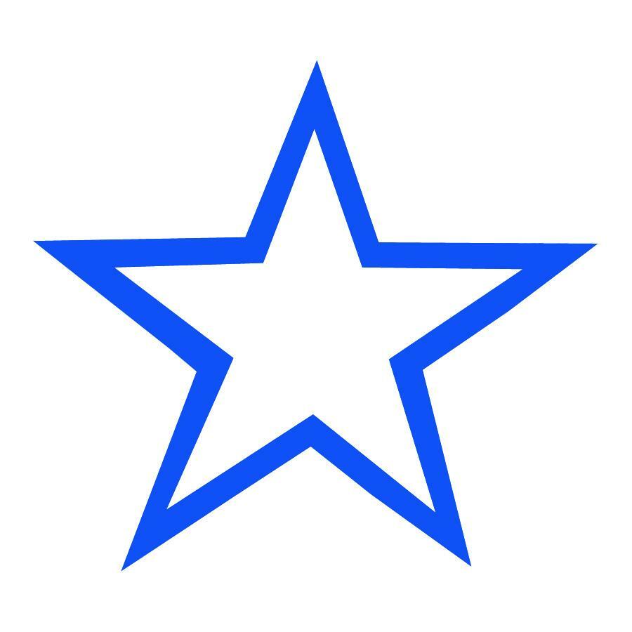 S-PRINTY STAMP SML*STAR (BLUE)