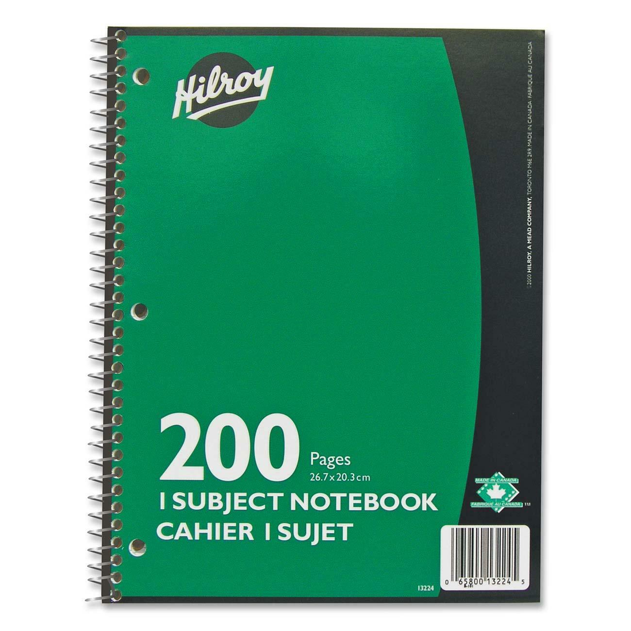 Hilroy Executive Coil One Subject Notebook