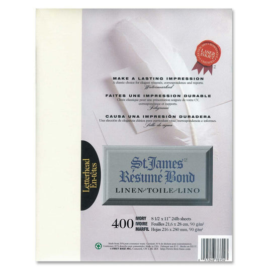 First Base Inkjet, Laser Bond Paper - Ivory - Recycled