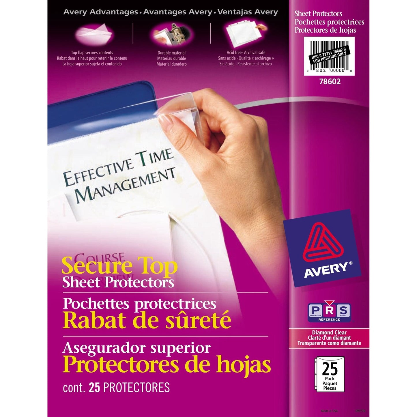 Avery&reg; Secure Top Sheet Protector