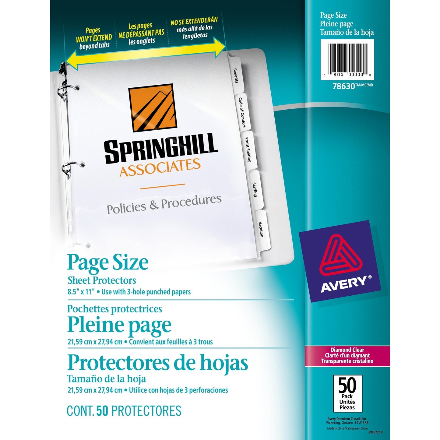 Avery&reg; Page Size Sheet Protector