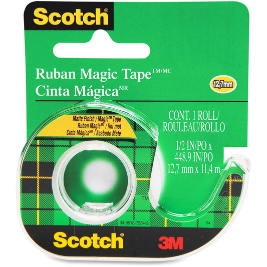 3M Scotch Magic Transparent Tape with handheld Dispenser