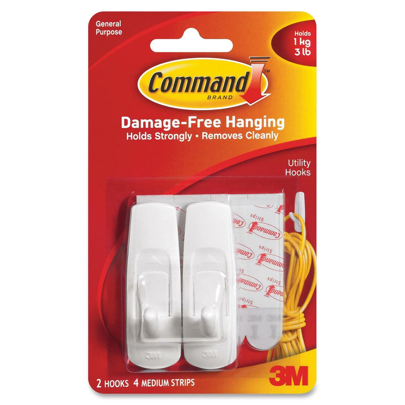 3M Reusable Command Adhesive Strip Hook