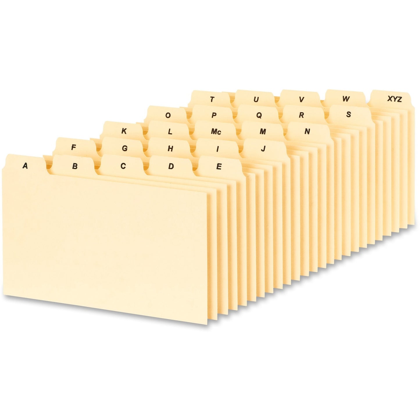 Oxford PlainTab Index Card File Guide