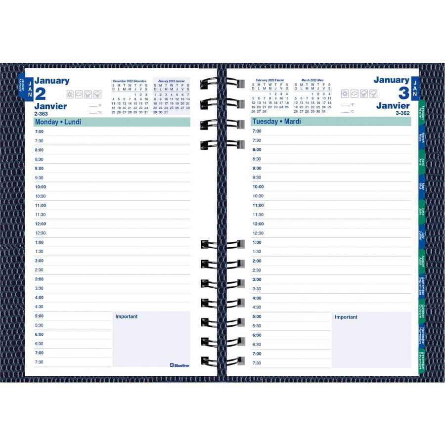 Blueline Blueline Daily Planner - C1504CBOST
