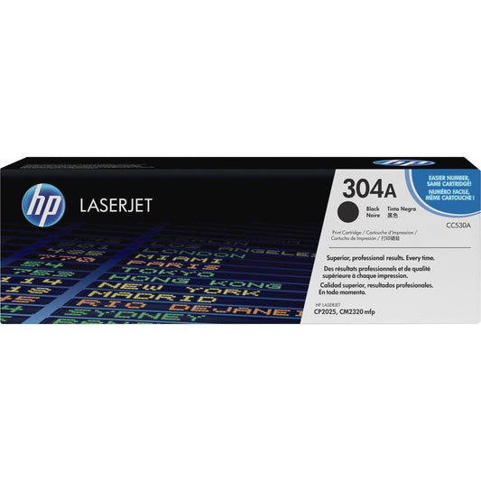 HP 304A (CC530A) Original Toner Cartridge - Single Pack - Black