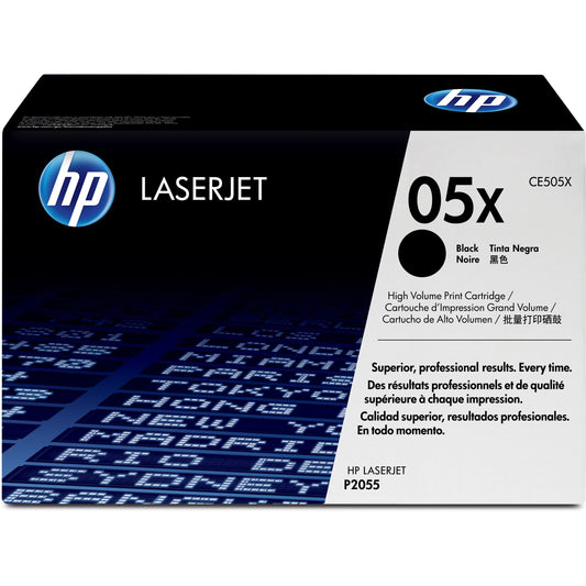 HP 05X (CE505X) Original Toner Cartridge - Single Pack - Black