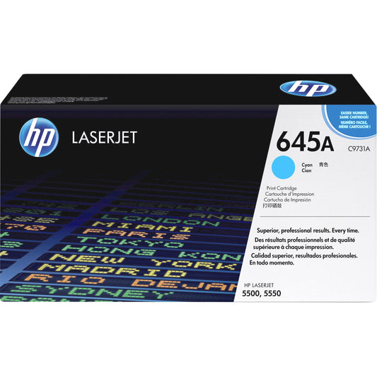 HP 645A (C9731A) Original Toner Cartridge - Single Pack - Cyan
