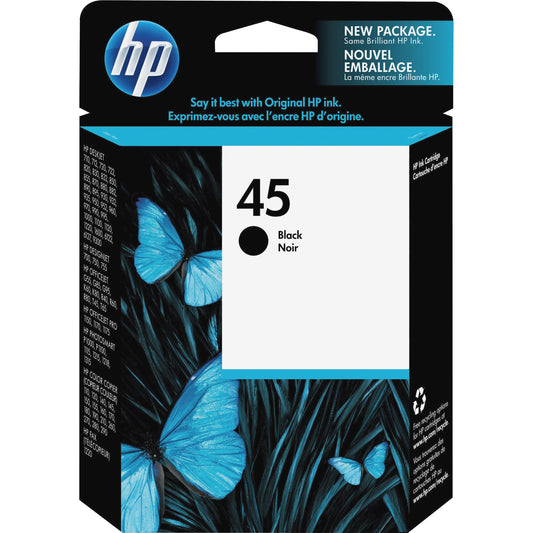 HP 45 (51645A) Original Ink Cartridge - Single Pack - Black