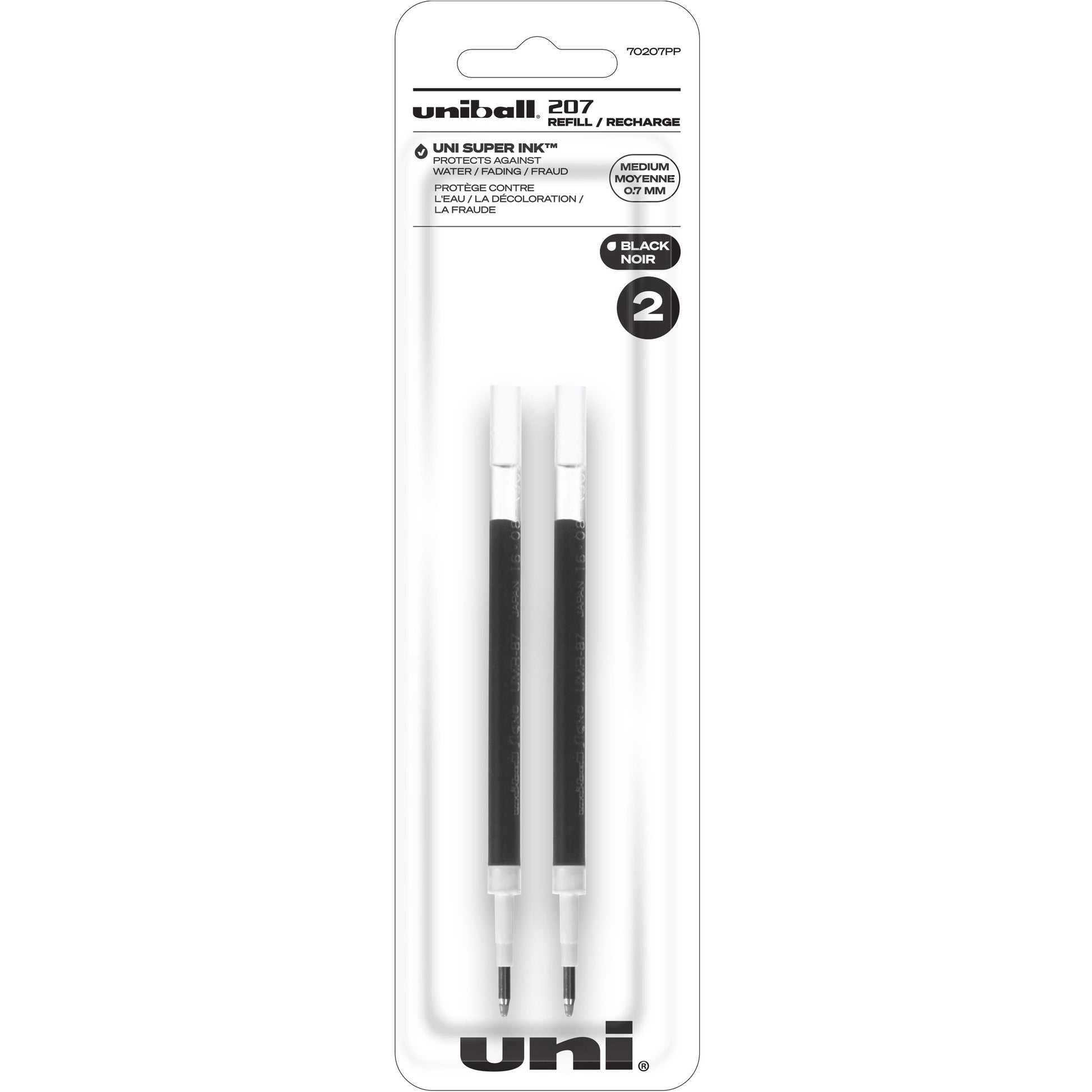 uni-ball 207 Retractable Gel - Refill 2pk