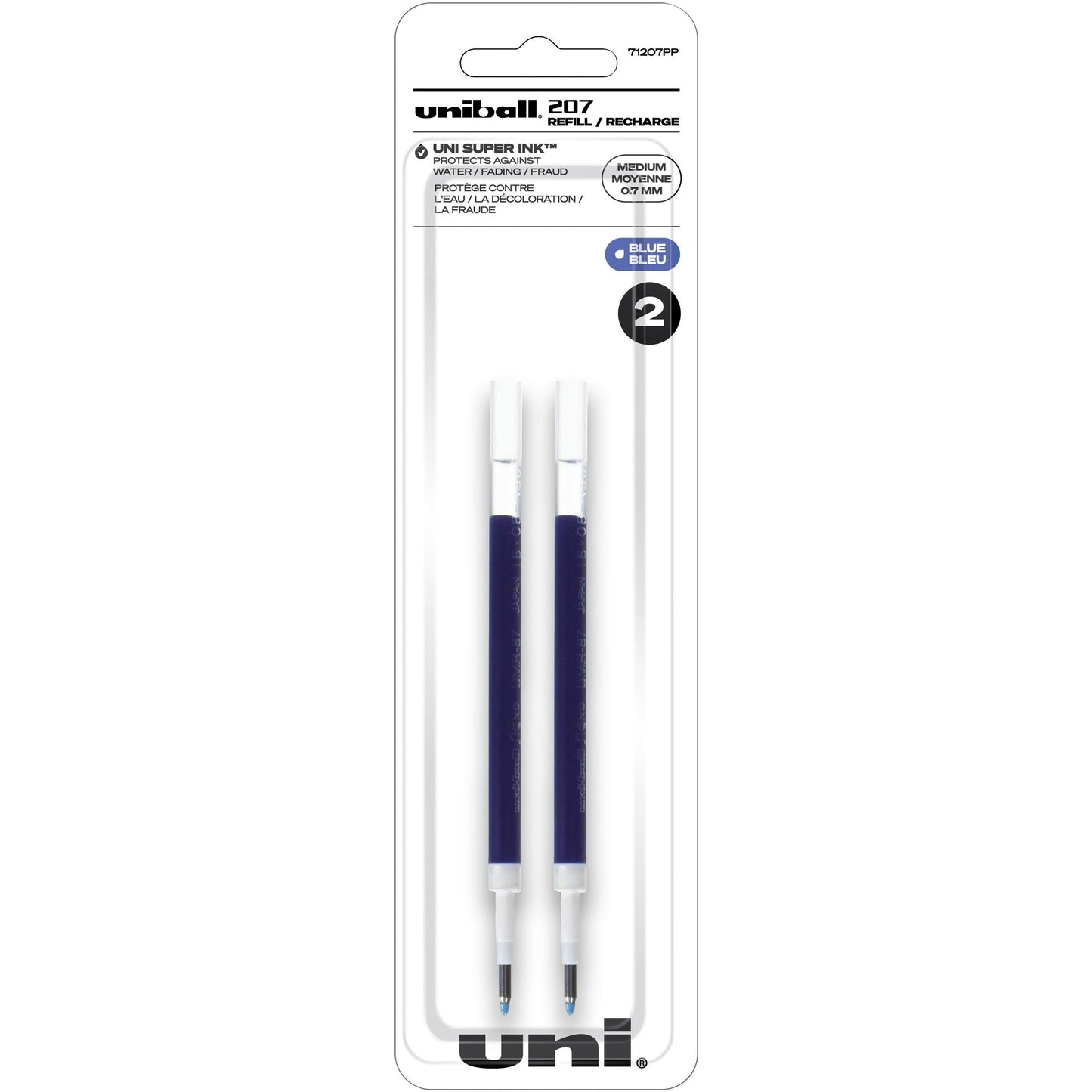 uni-ball 207 Retractable Gel - Refill 2pk