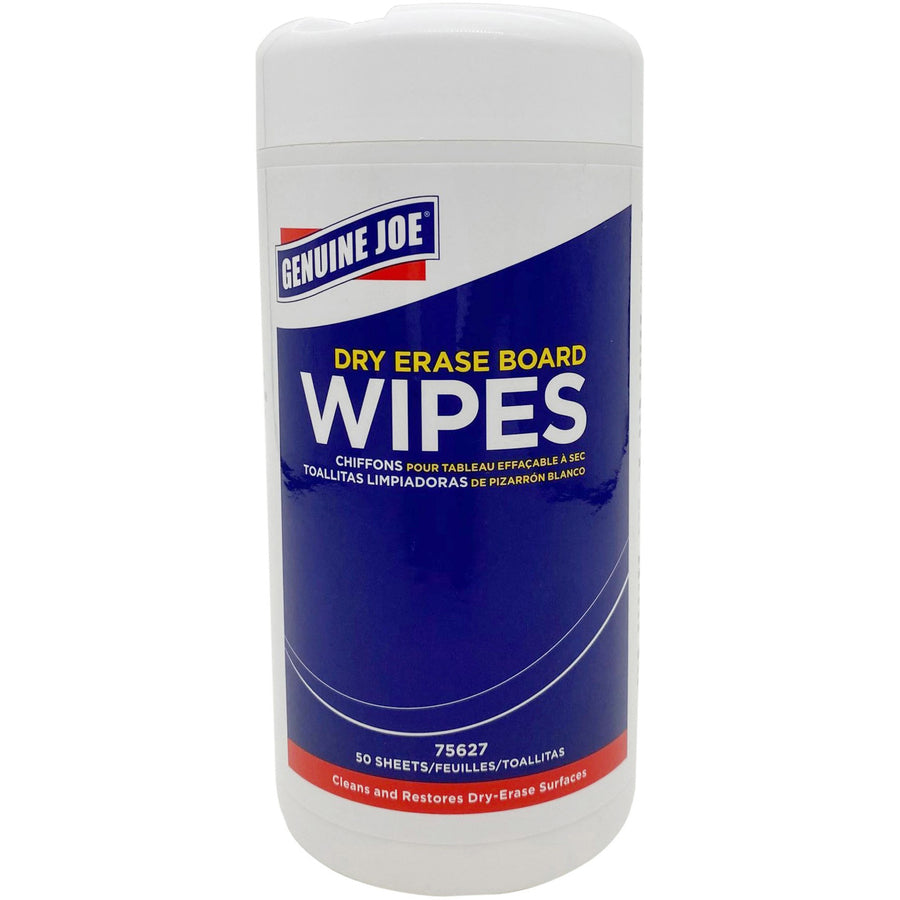 Genuine Joe Dry Erase Board Cleaning Wipes - 75627