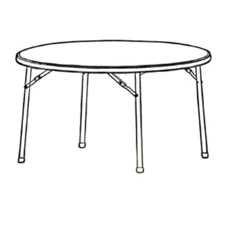 TABLE,72",ROUND,PLATINUM