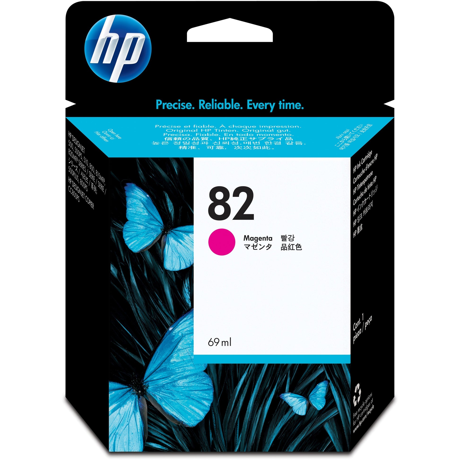 HP 82 (C4912A) Original Ink Cartridge - Single Pack - Magenta