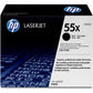 HP 55X (CE255X) Original Toner Cartridge - Single Pack - Black