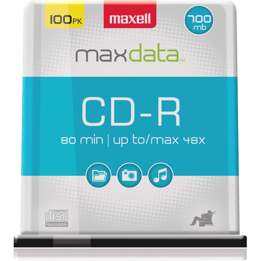 Maxell CD Recordable Media - CD-R - 48x - 700 MB - 100 Pack Spindle - 648200