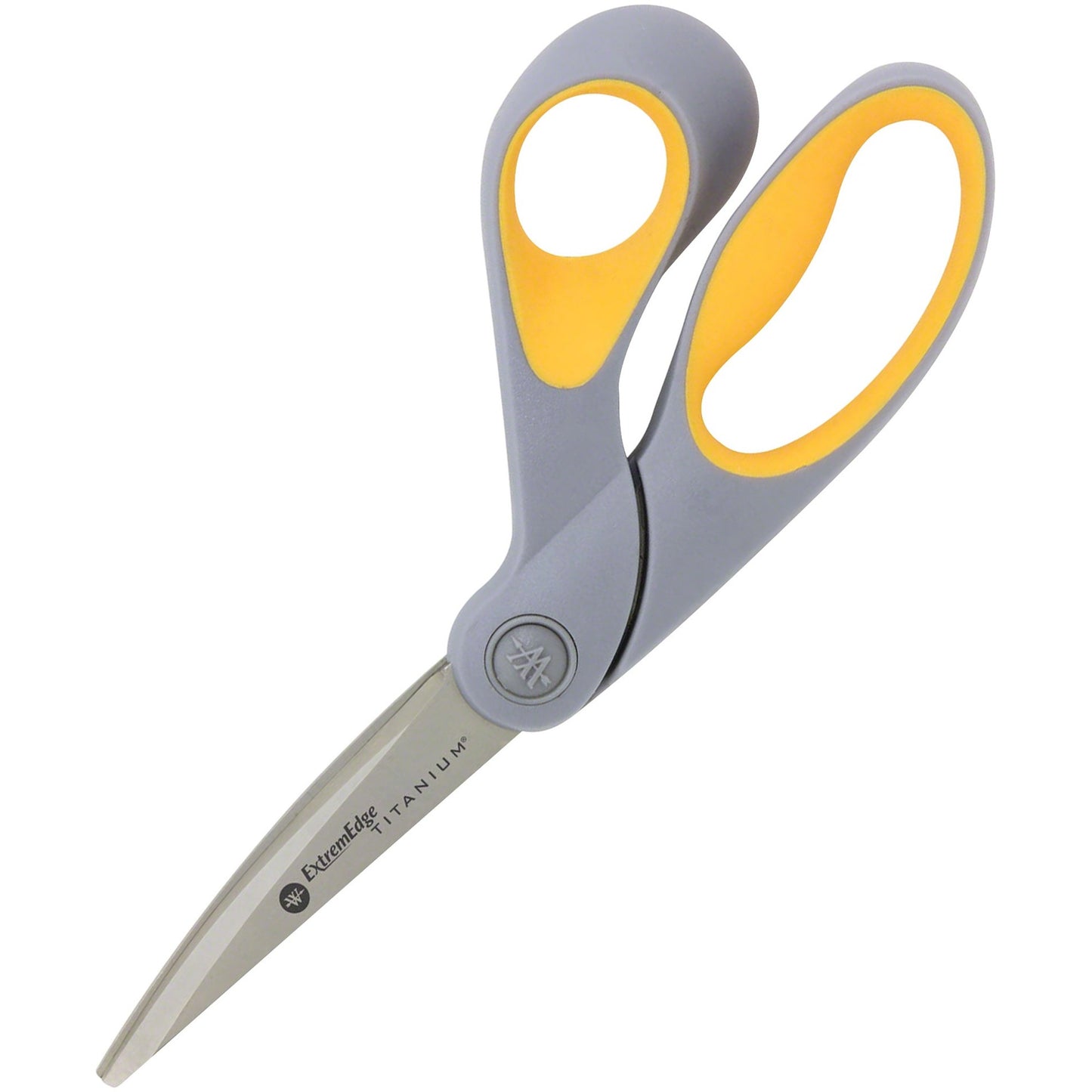 Acme United ExtremEdge Adjustable Tension Titanium Bonded Scissors, 9" Bent, Gray