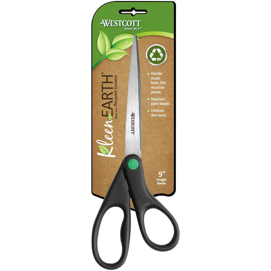 Westcott KleenEarth 9" Straight Scissors