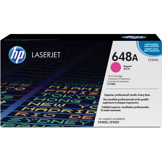 HP 648A (CE263A) Original Toner Cartridge - Single Pack - Magenta