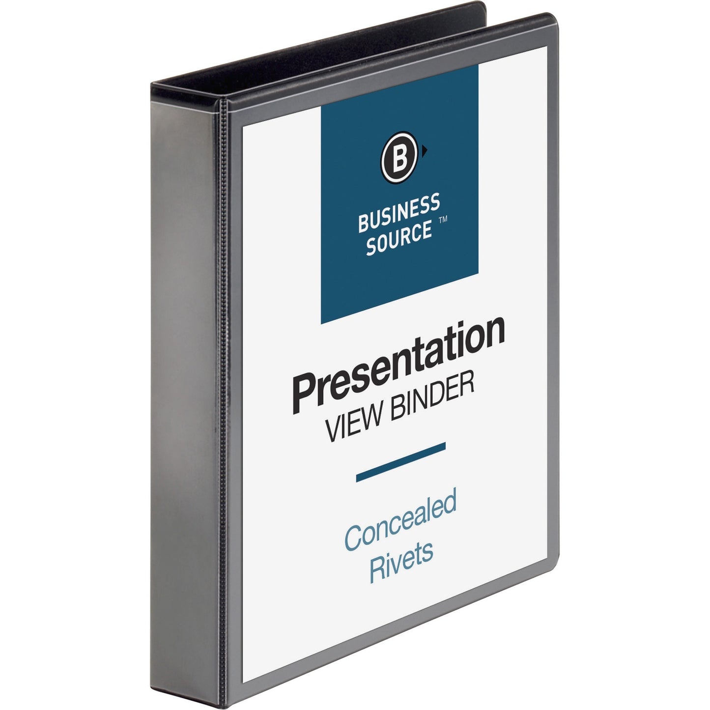 Business Source Round Ring Standard View Binders