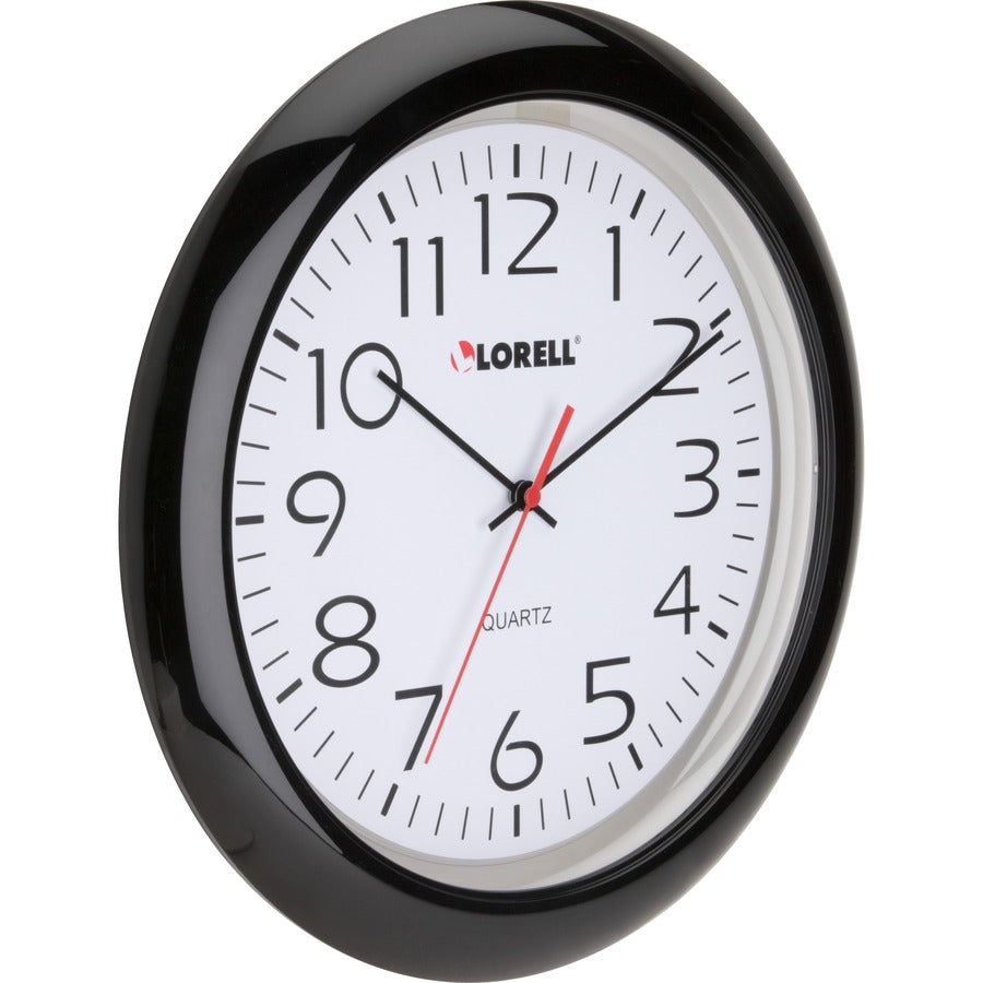 Lorell 13-1/4" Round Quartz Wall Clock - 60989