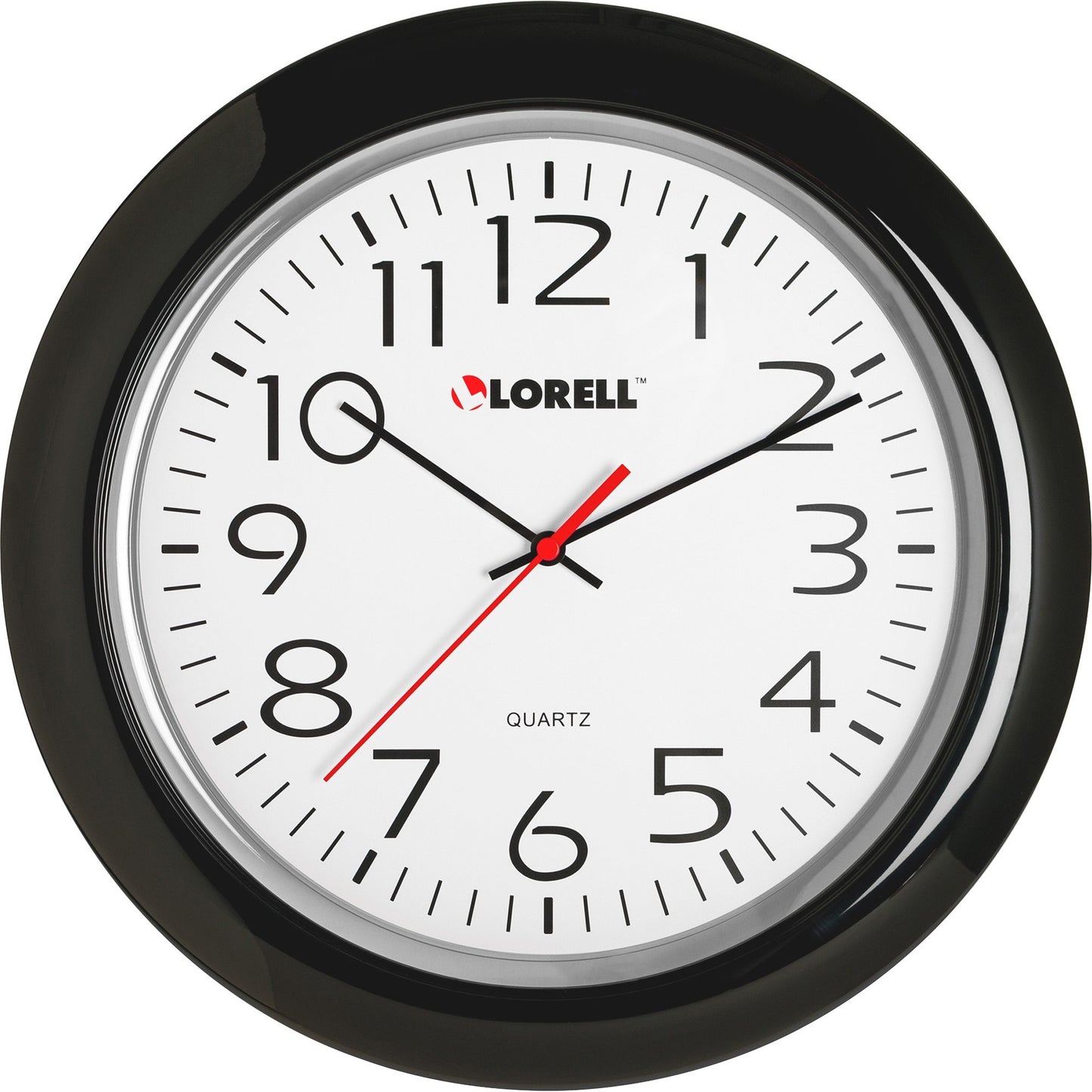 Lorell 13-1/4" Round Quartz Wall Clock