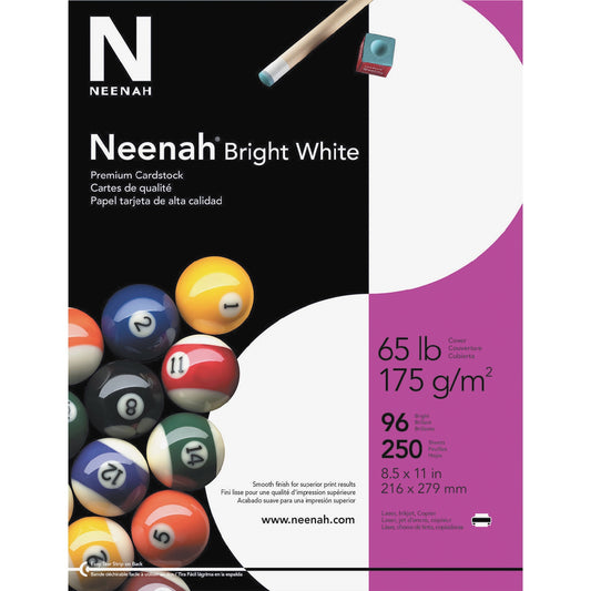 Neenah Inkjet, Laser Printable Multipurpose Card - Bright White