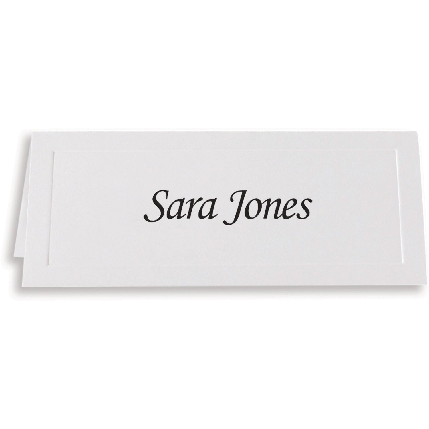 First Base Overtures Laser, Inkjet Note Card - White - Recycled