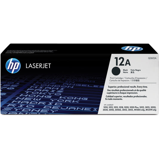 HP 12A (Q2612A) Original Toner Cartridge - Single Pack - Black