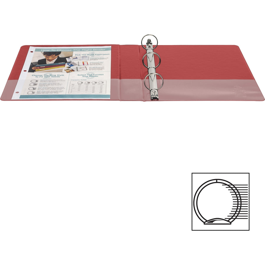 BINDER R-RING ECONO 1.5"*RED