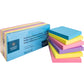 Business Source 3x3 Extreme Colors Adhesive Notes
