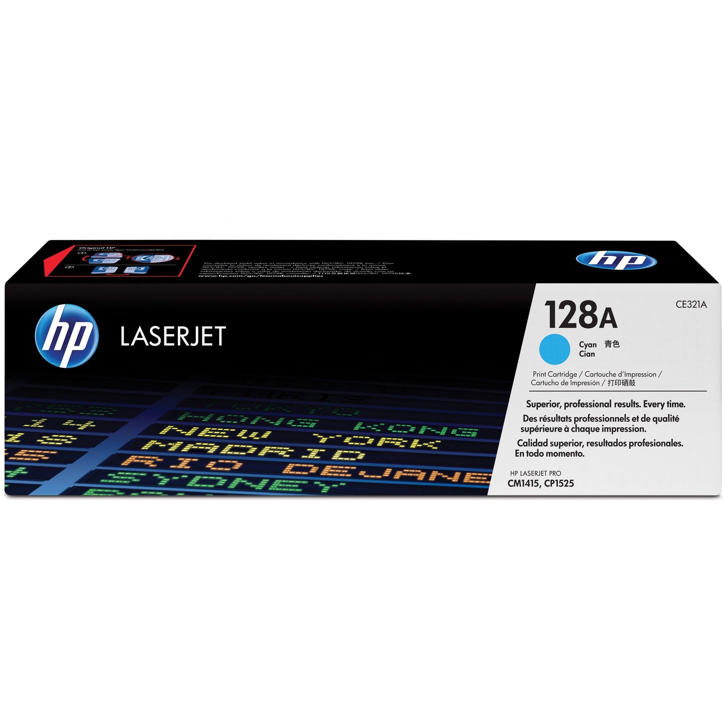 HP 128A (CE321A) Original Toner Cartridge - Single Pack - Cyan