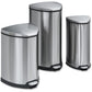 Safco Hands-free Step-on Stainless Receptacle - 9685SS