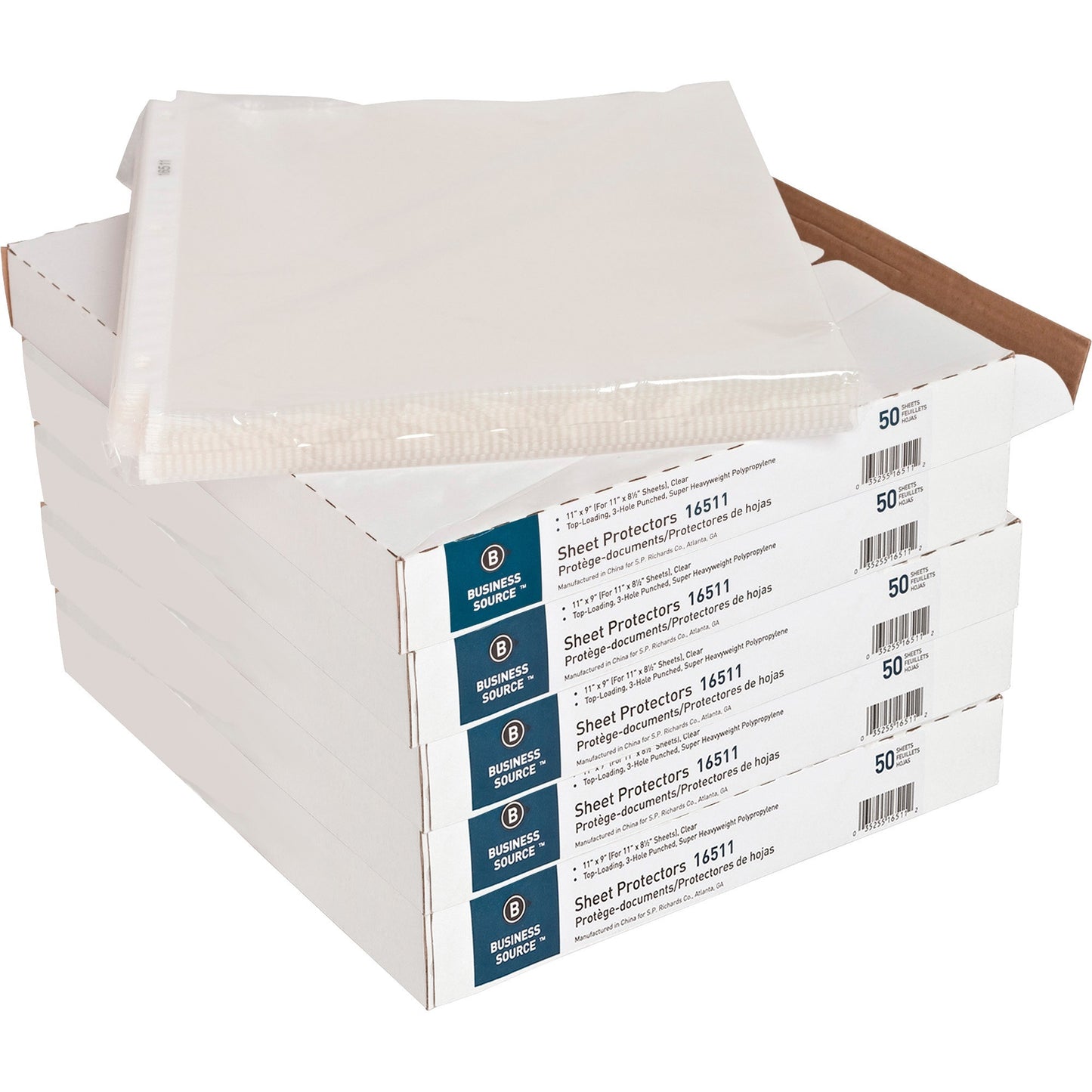 Business Source Top-Loading Poly Sheet Protectors