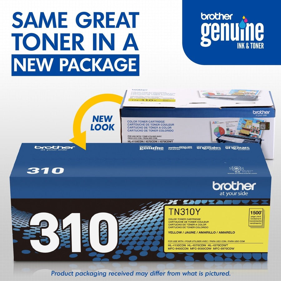 Brother TN310Y Original Toner Cartridge - TN310Y