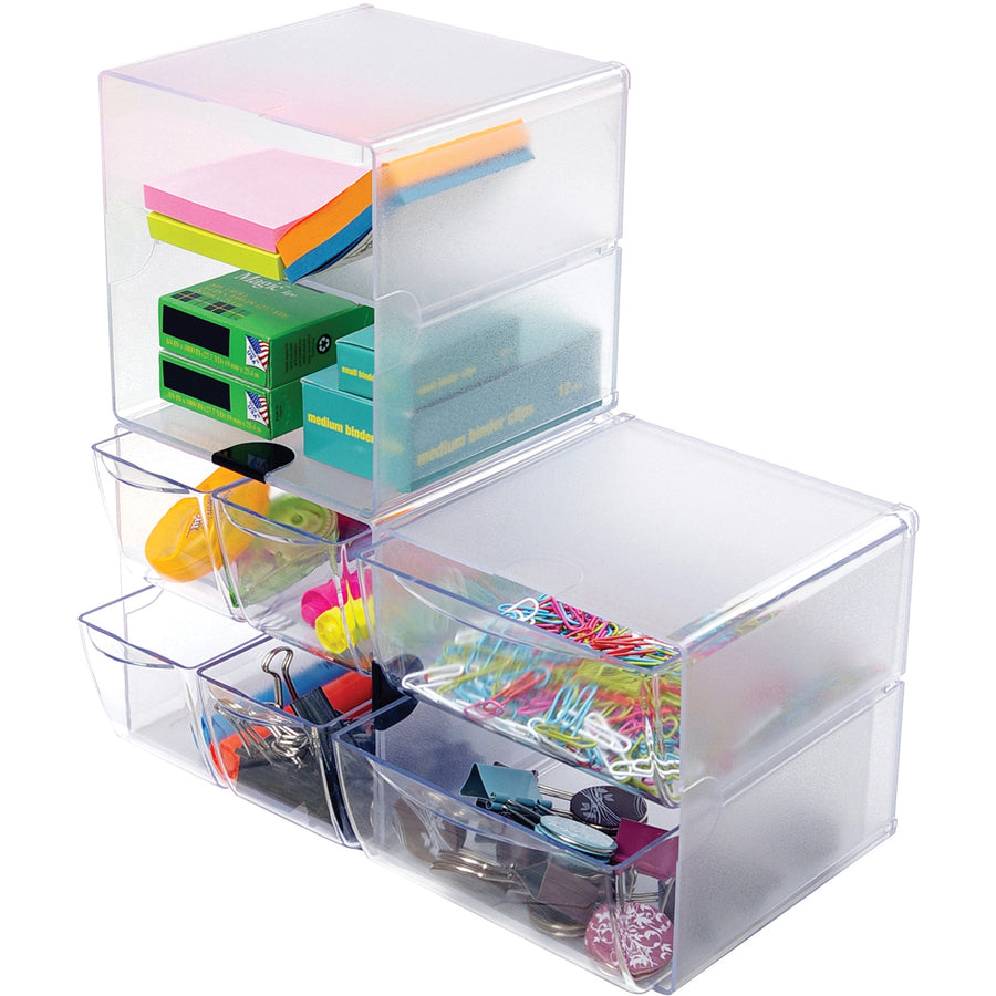 CUBE, 2-DRAWER          *CLEAR