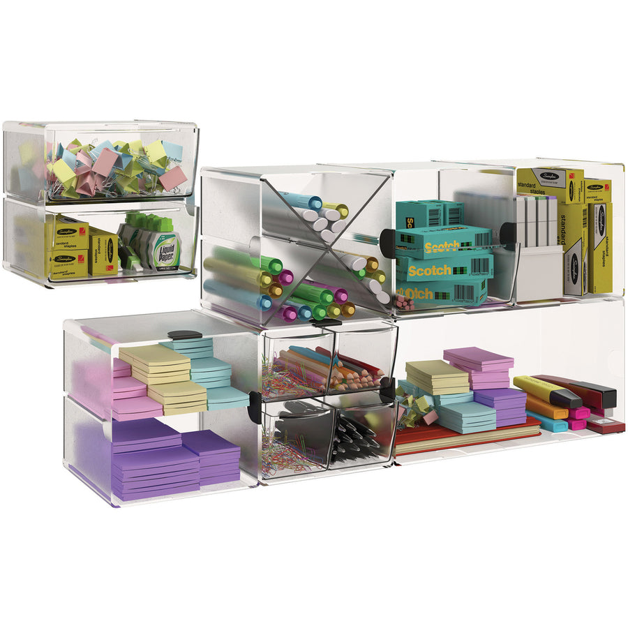 CUBE, 2-DRAWER          *CLEAR