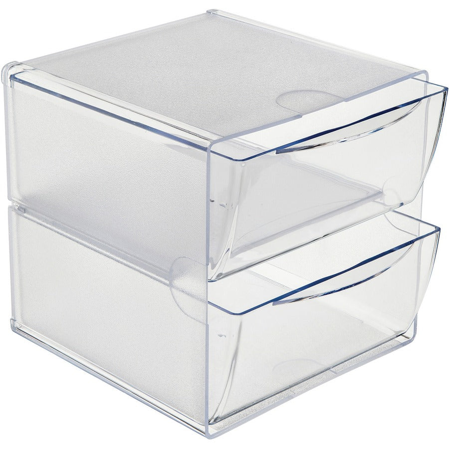 CUBE, 2-DRAWER          *CLEAR